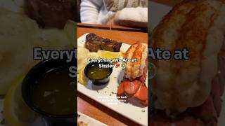 Everything we ate at Sizzler🥩🥗 #sizzler #whatweate #restaurant #foodie #foodvlog #shorts #ytshorts