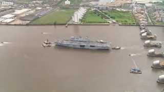 London 2012: HMS Ocean on Deployment in the Thames