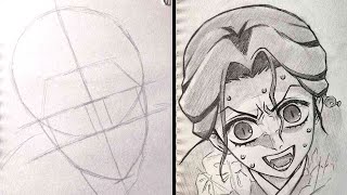 Easy How to draw anime girl Lady Tamayo | easy drawing for beginners
