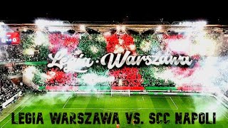 Legia Warszawa (Warschau) vs. SCC Napoli 04.11.2021 choreo pyro ultra tifo