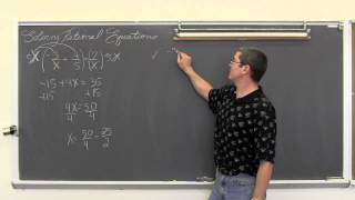 Solving Rational Equations