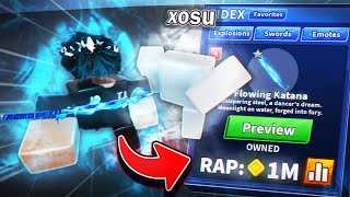 I Traded For This 1 MILLION RAP SWORD In Blade Ball.. (Ft, Xosu)