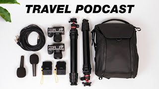 My Simple Travel Podcast Setup! 🔥 (High-Quality Video & Audio)