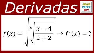 DERIVACIÓN DE FUNCIONES - Ejercicio 29