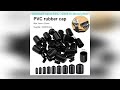 10 25 50pcs 3 25mm pvc vinyl rubber round end cap threaded cap steel pipe plastic pipe rubber pro