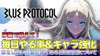 【ブルプロ】初心者が覚えとくべきキャラ育成・毎日やるべきこと簡単解説！【ブループロトコル】