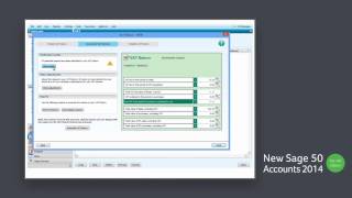 Sage 50 Accounts 2014 - Validate, calculate and submit your VAT