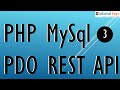 3. Create Restul API using  PHP MySql  | How to creatre PDO PHP MySql Restful API