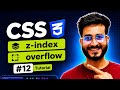 CSS Z-Index & Overflow Explained 🔥 | CSS Tutorial for Beginners 2026 | Tutorial 12