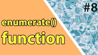 How to use Python enumerate() built-in function