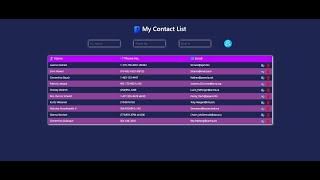 Contact List App Using React