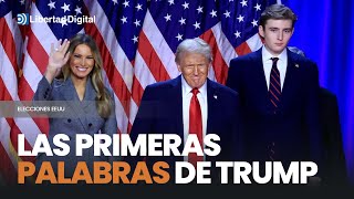 Las primeras palabras de Trump como nuevo presidente de Estados Unidos