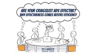 Round Table Are Your Craigslist Ads Effective Why Effectiveness Comes Before Efficiency