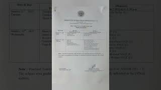 HSLC 2025 Routine ASSEB/SEBA Assam