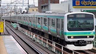 【4K高画質】【E231系119編成  TK入場回送（指定保全）】E231系0番台ﾏﾄ119編成が回送電車として三河島駅を通過するシーン（回8990M）2024.7.31〜ジョイント音最高！〜