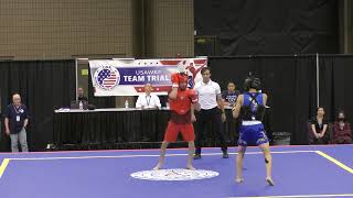 2022 USAWKF Team Trials & National Championships Sanda - Antonio Garza vs. Vincent Meng