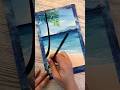 How to paint a watercolor seascape in simple steps #watercolortechnique #watercolorpainting