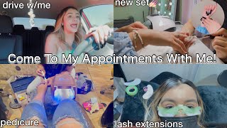 Come To My Appointments With Me ! lashes, nails, pedicure etc