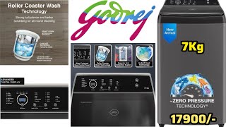 Godrej 7 kg top load Fully automatic washing 17900/- How to use fully automatic washing machine 2024