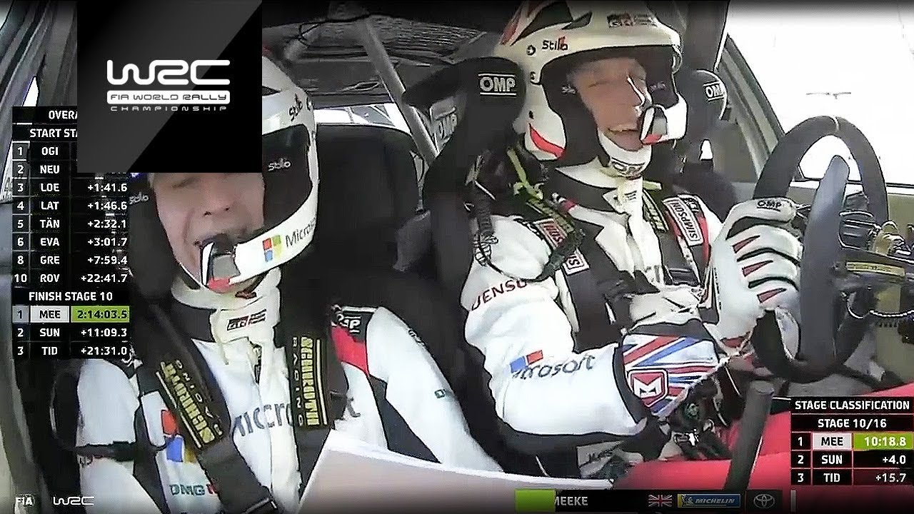 WRC + All Live Clip Kris Meeke Laughing In His Toyota Yaris WRC! Rallye ...