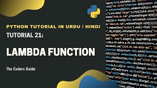 Lambda Functions In Python | Python Tutorial In Hindi/Urdu For Beginners | #21