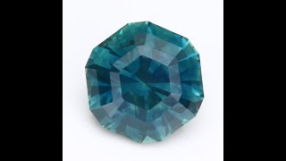 Hexagonal Brilliant Montana Sapphire Gemstone 1.86cts