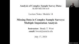 ACSSD Lecture Module 14: Multiple Imputation Analysis