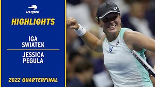 Iga Swiatek vs. Jessica Pegula Highlights | 2022 US Open Quarterfinal