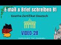 E-Mail & Letter writing in German Language for A1 A2 B1 || Learn German Online || Video-28