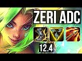 ZERI & Karma vs SAMIRA & Nautilus (ADC) | Rank 2 Zeri, Quadra, 15/3/10 | TR Challenger | 12.4