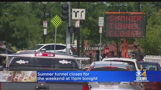 Sumner Tunnel to close for construction this weekend