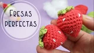 Cómo tejer Fresas a crochet | MUY FÁCIL y sin coser!