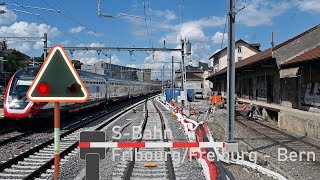 Cab ride Fribourg/Freiburg to Berne - Führerstandsmitfahrt von Fribourg/Freiburg nach Bern