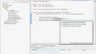 java spring dao implementation using JdbcTemplate part 3