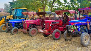 JCB 3dx Xpert Loading Mud in Mahindra 275 Mahindra 265 Powertrac Tractor | Jcb Video #jcb #tractor