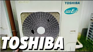 【TOSHIBA】東芝製 業務用エアコン室外機(冷房運転音） TOSHIBA outdoor unit （runing in cooling）