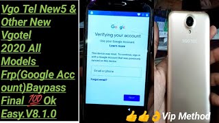 Vgo tel New 5 Frp 8.1.0(Google Account)Baypass 💯 Easy Ok New Method2020.