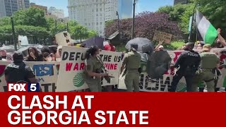 Protesters clash with police at GSU | FOX 5 News
