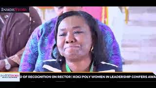 Kogi poly women in leadership confers award of recognition on Rector