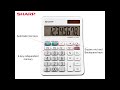 sharp el 310wb 8 digit professional mini desktop calculator