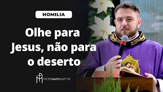 #HOMILIA Olhe para Jesus, não para o deserto | Padre Mario Sartori