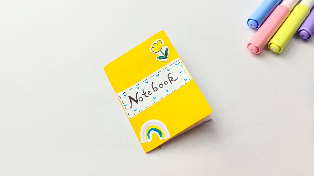 Diy Mini Notebook Diy Notebook Tutorial Youtube