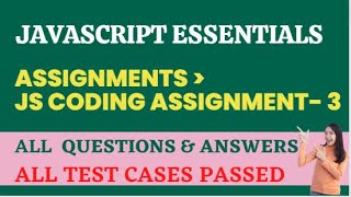 JS Coding Assignment-3 | JavaScript Essentials | NxtWave | CCBP 4.0