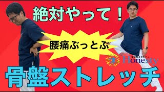 《腰痛ぶっとぶ》骨盤ストレッチ！身体に正いクセをつければ腰痛は根本改善します。 神奈川大和整体院オネスティ