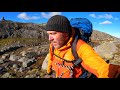 backpacking norway in the fall peaceful 3 day solo hiking alone in the scandinavian mountains