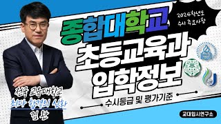 [교대입시] 2024학년도 종합대학교 초등교육과 수시 입학정보