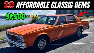 TOP 20 Classic Cars Priced Between $1,500 and $8,500! Rare Finds You Can't Miss!