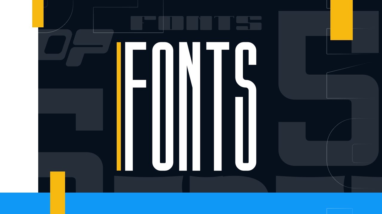 Top 5 Fonts Youtube