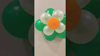 tricolor Balloon flower #republicday #short #shorts #viral #balloondecoration #balloon #balloonarch