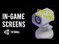 how to add in-game screens (CCTV, security camera) in unity